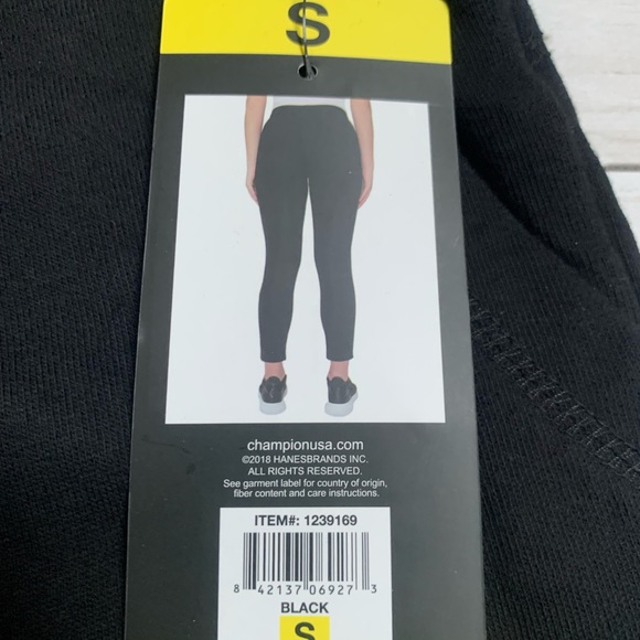 New Champion Black Ankle Joggers Sz. S - Picture 7 of 11